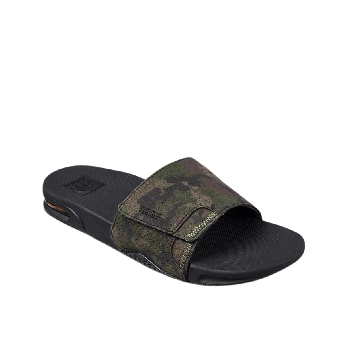 Reef Men s Fanning Slide in Olive Camo