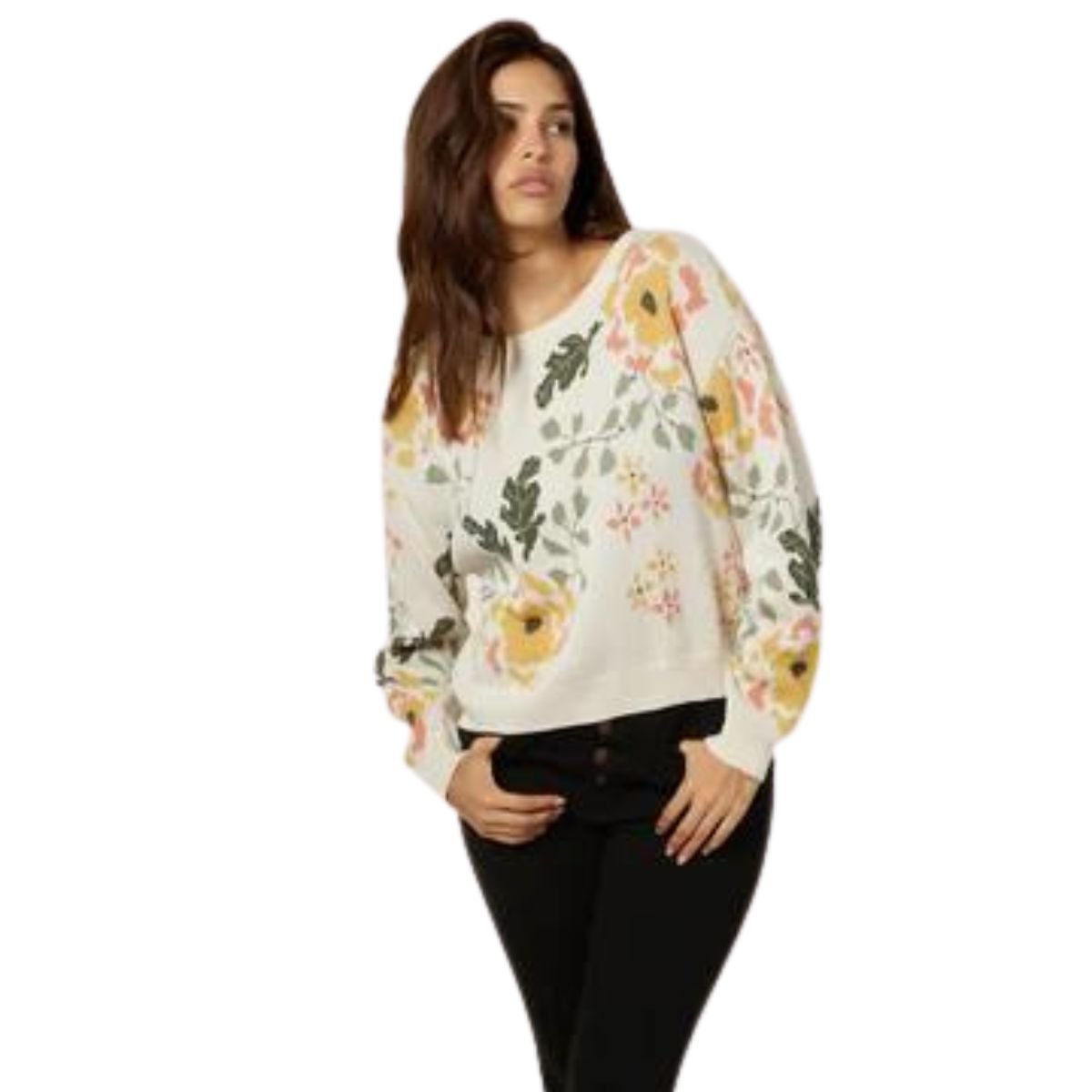 Go on get floral clearance sweatshirt