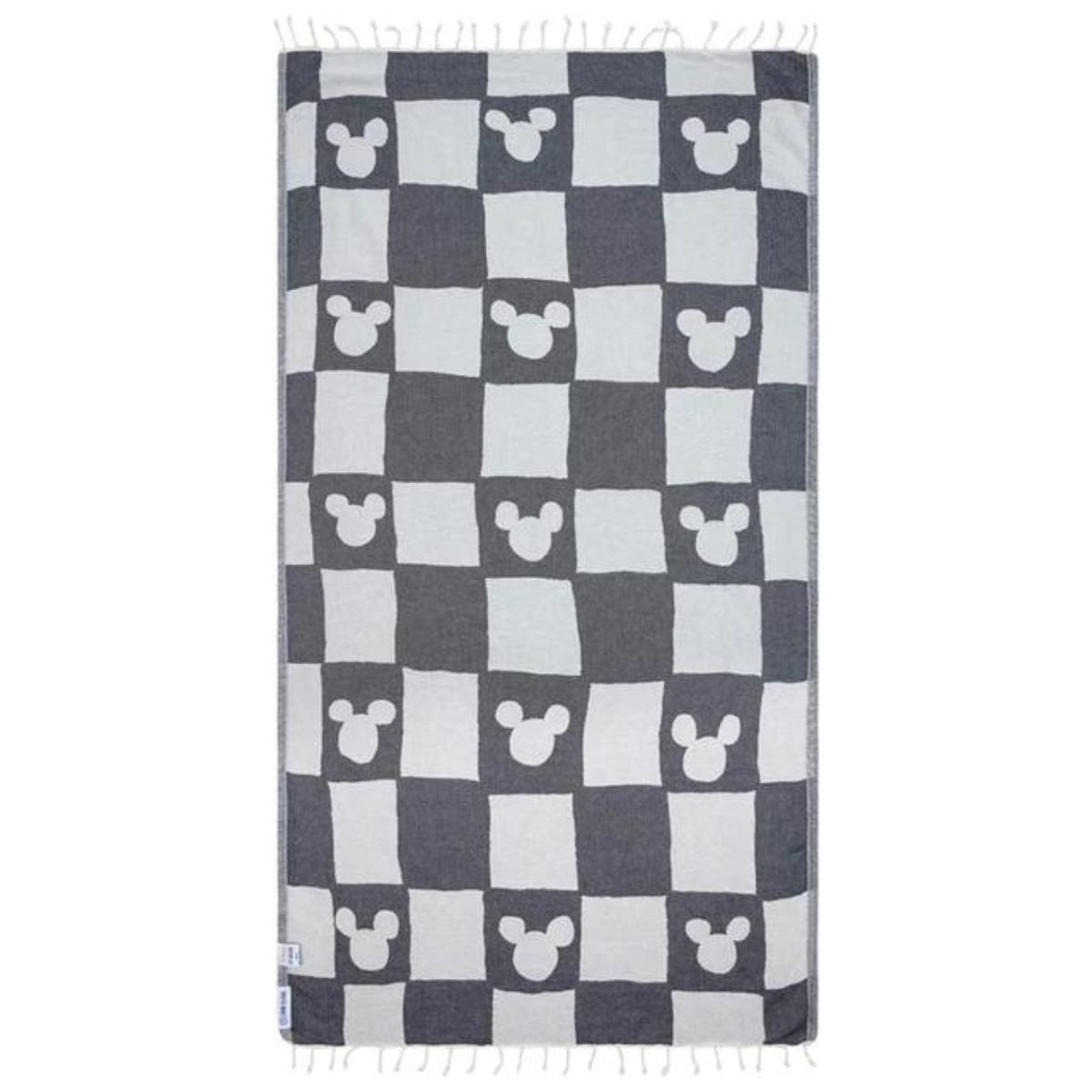 Disney White & Black Mickey Mouse Pattern Hand Towel, 2-Pack