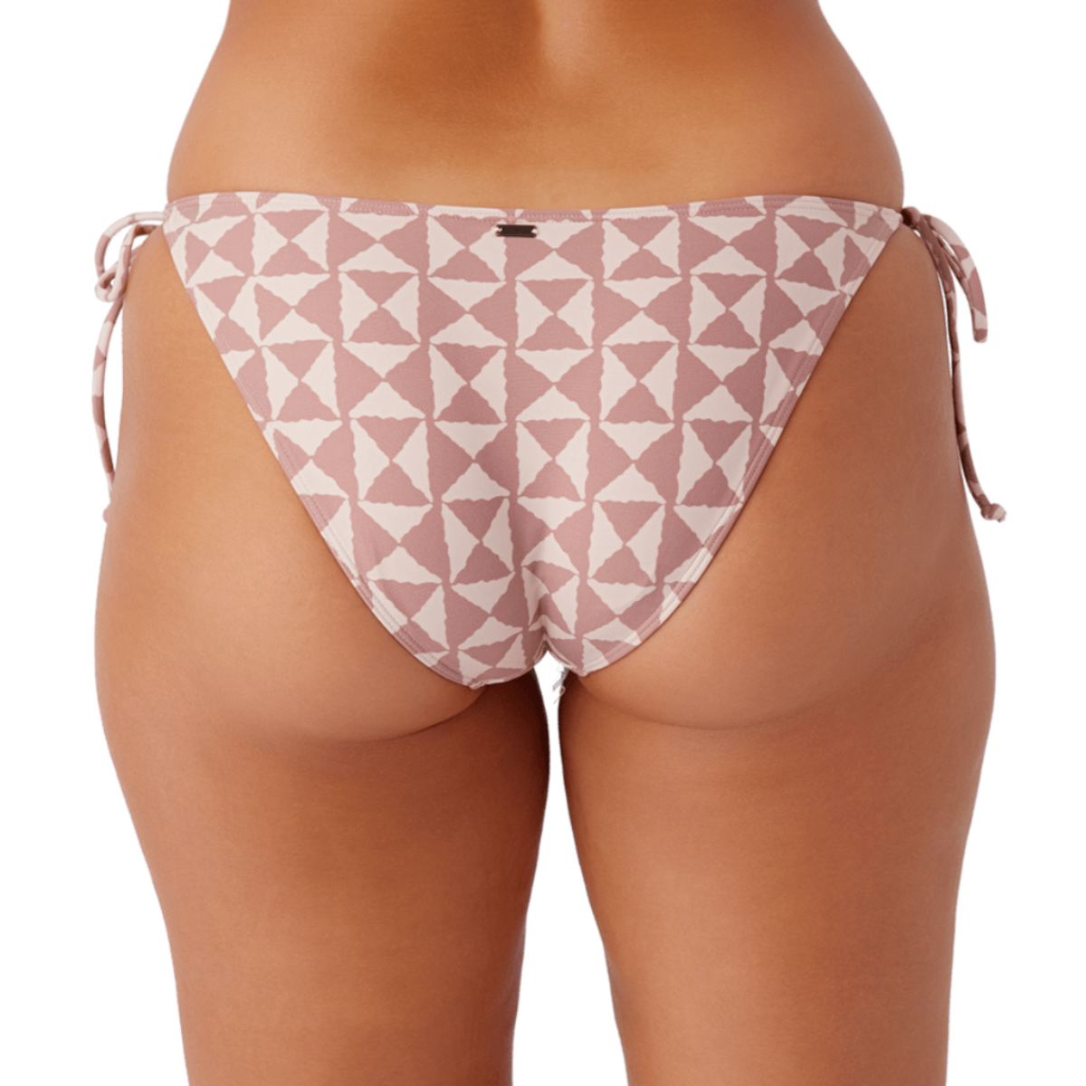 O'Neill Saltwater Essentials Amor Geo Maracas Tie Side Bikini Bottoms in Rose Dust