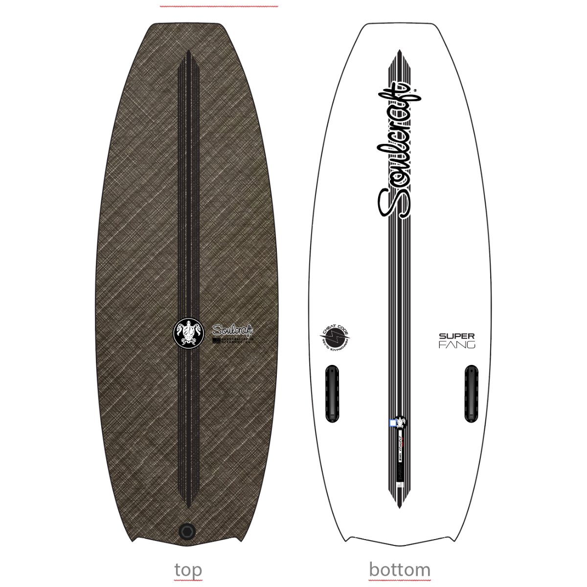 Soulcraft SuperFang Cheat Code Wakesurf Board 2025