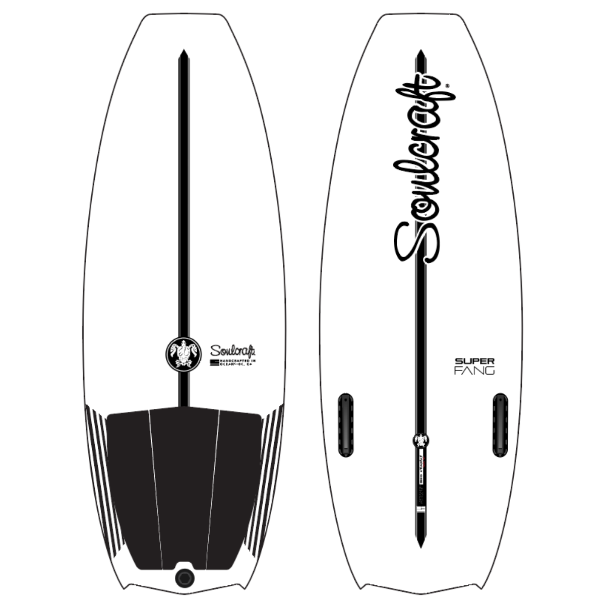 Soulcraft SuperFang Wakesurf Board 2025