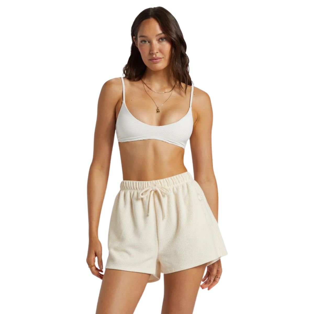 Billabong Cally Sweat Shorts in White Cap - BoardCo