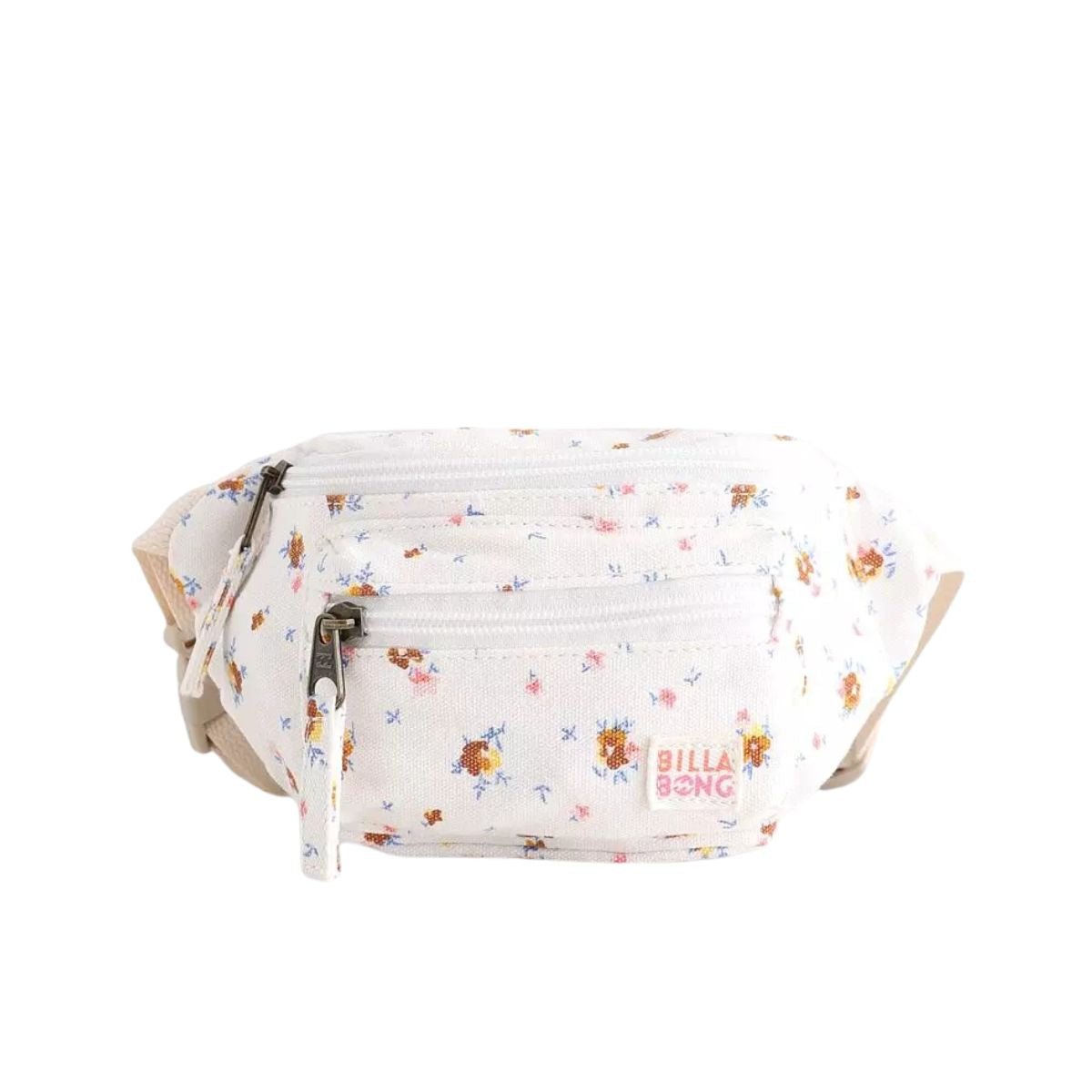 Billabong Girls Zip It Jr Waist Pack in White/Multi - BoardCo