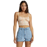 Billabong Leia Carpenter Denim Short in Soft Blue - BoardCo