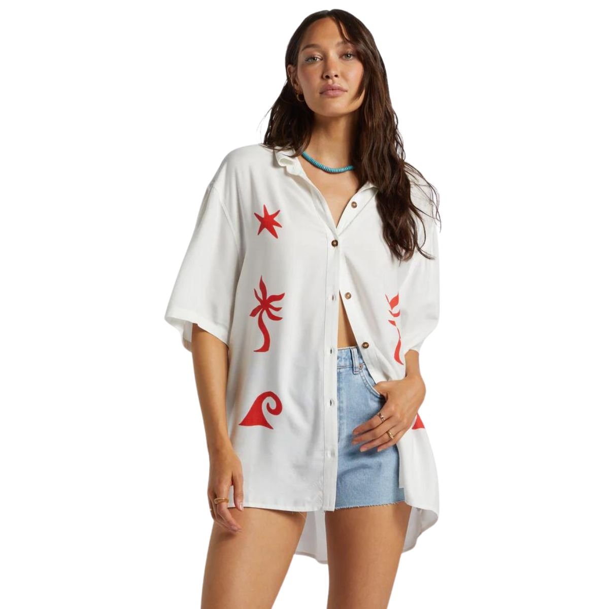 Billabong On Vacation Shirt in Salt Crystal - BoardCo