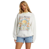 Billabong Ride In Oversized Sweatshirt in Salt Crystal 6 - BoardCo