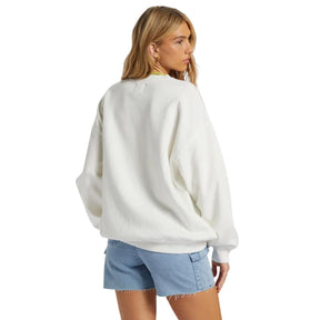 Billabong Ride In Oversized Sweatshirt in Salt Crystal 6 - BoardCo