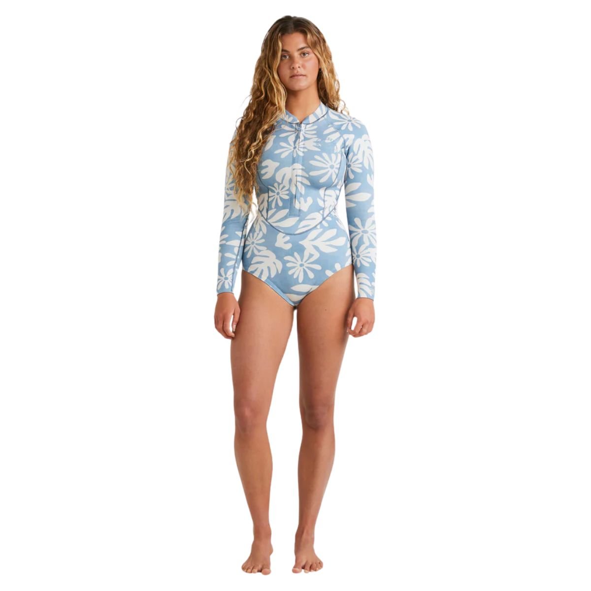 Billabong Salty Dayz Lite Long Sleeve Spring Suit in Blue Shadow - BoardCo