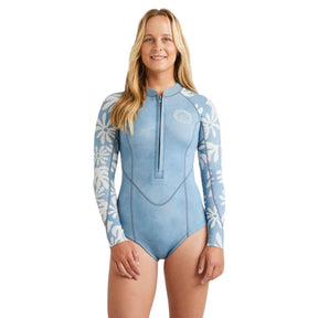 Billabong Salty Dayz Long Sleeve Spring Suit in Blue Shadow - BoardCo