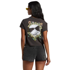 Billabong Season Of The Sun Cropped Tee in Off Black - BoardCo