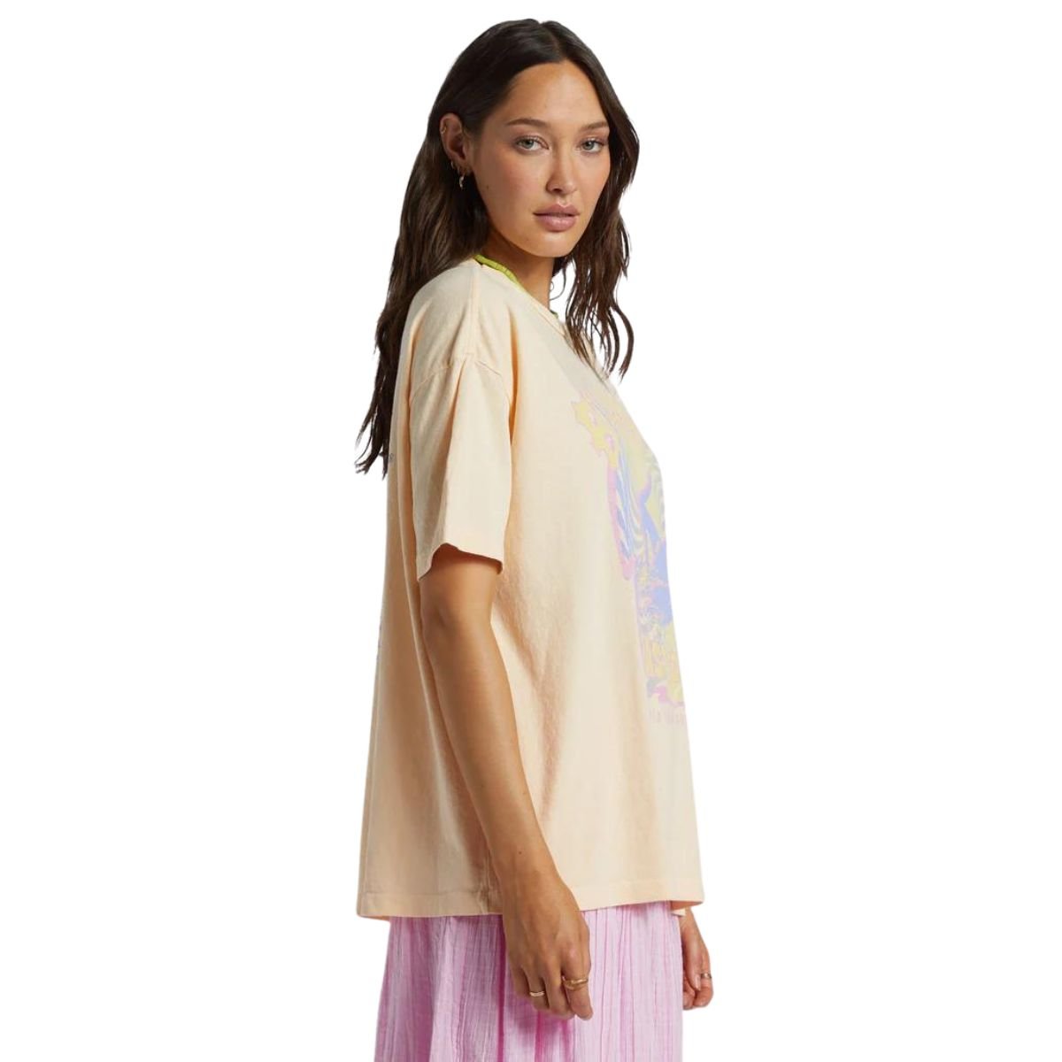 Billabong Since 73 Oversized Tee in Peach Whip - BoardCo