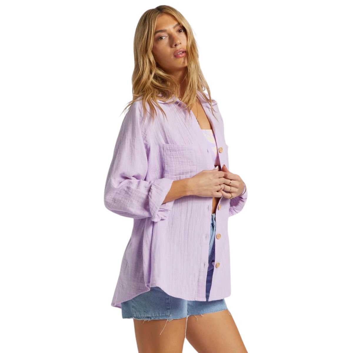 Billabong Swell Woven Blouse in Tulip - BoardCo