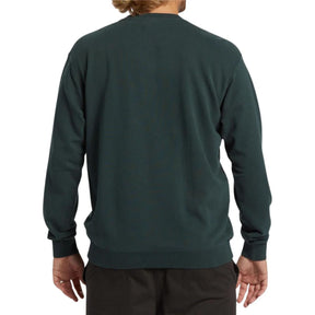 Billabong Wave Washed Crewneck Sweatshirt in Forest Green - BoardCo