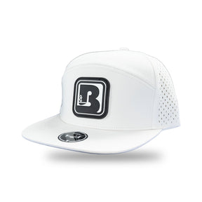 BoardCo Osprey Hat in White with B Patch - BoardCo