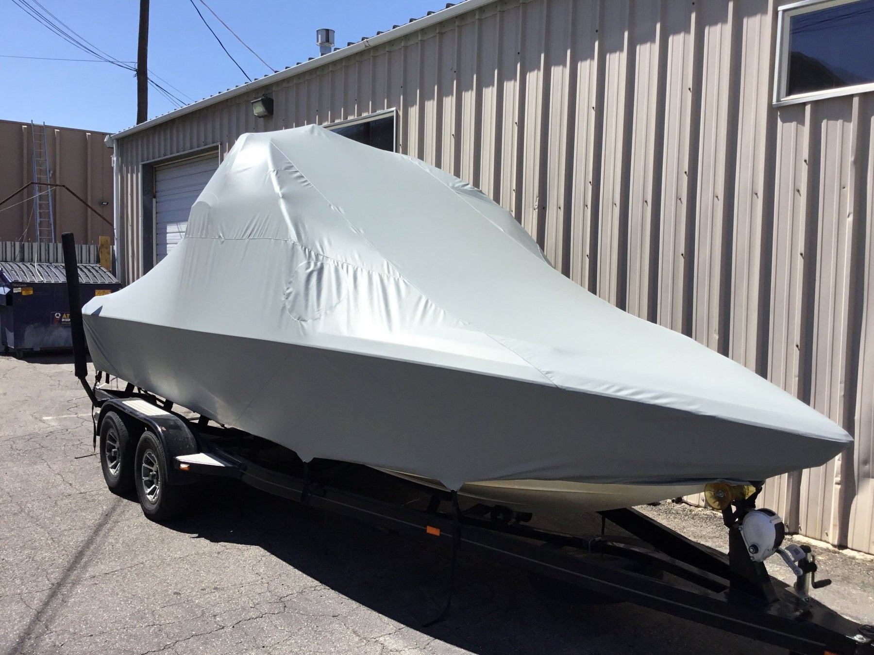 Centurion Avalanche With Evo2 tower and no bimini Double Up Storage Cover - BoardCo