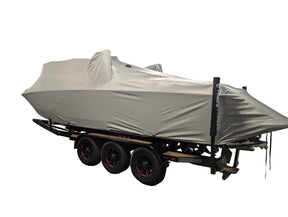 Centurion Ri265 with Predator Power Tower and Factory Bimini Double Up Storage Cover - BoardCo