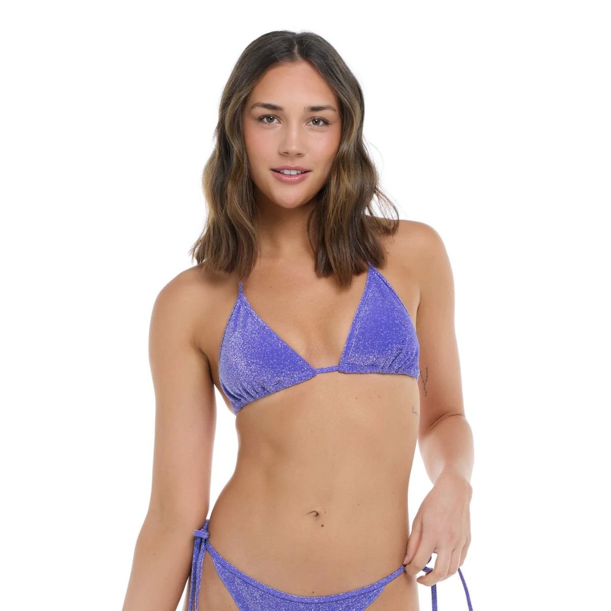 Eidon Sparkle Kali Slider Bikini Top in Starlight - BoardCo