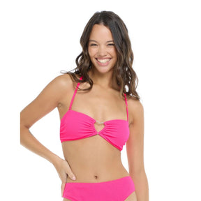 Eidon Sweet Love River Bikini Top in Pink - BoardCo