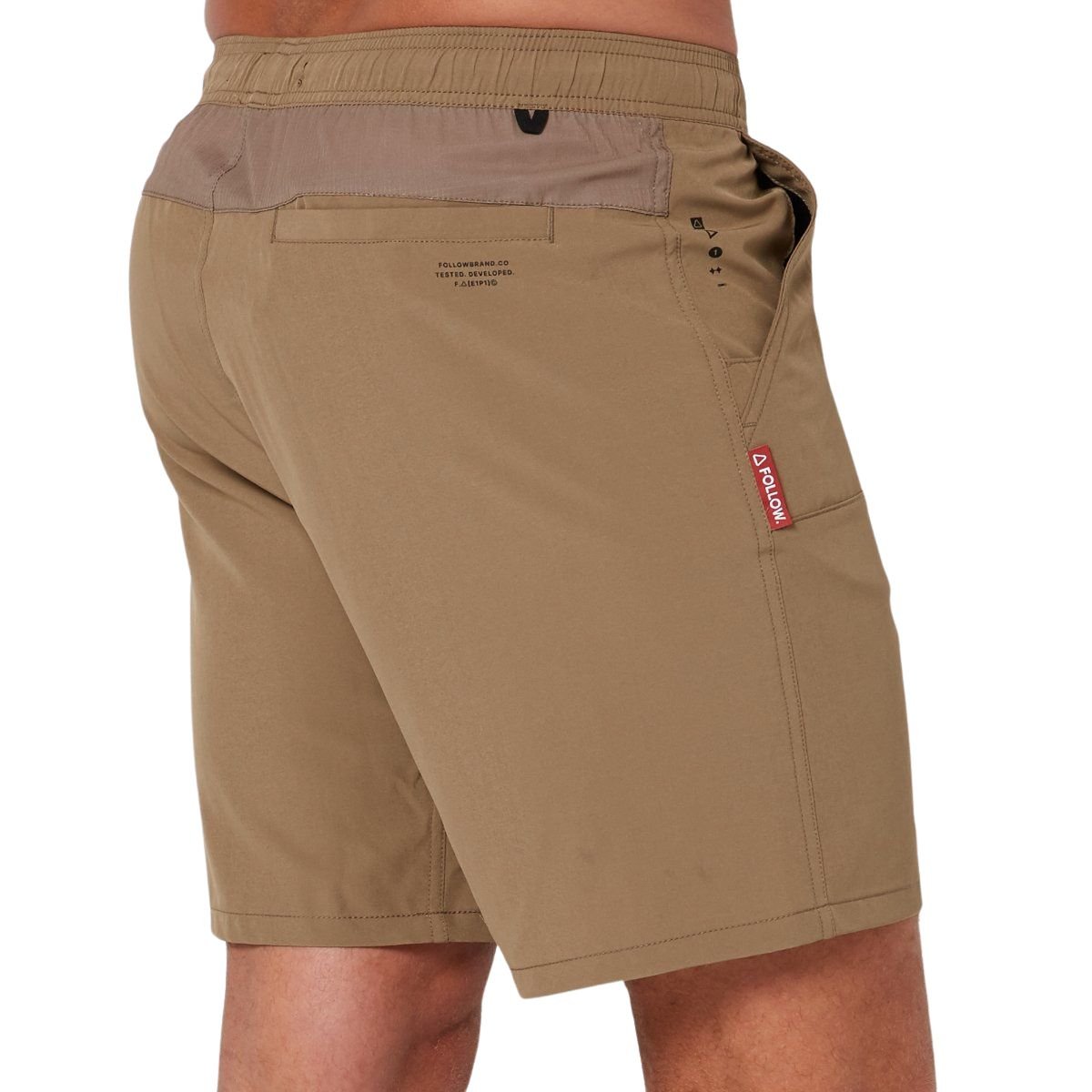 Follow All Day Shorts in Deep Taupe - BoardCo