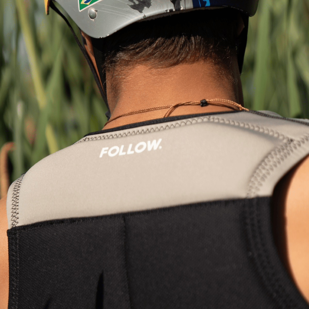 Follow Capiva Comp Wake Vest in Stone/Black - BoardCo