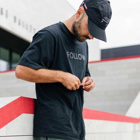 Follow Logo Tee in Black - BoardCo