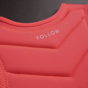 Follow Memphis Ladies Comp Wake Vest in Fluro Red - BoardCo