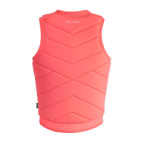 Follow Memphis Ladies Comp Wake Vest in Fluro Red - BoardCo