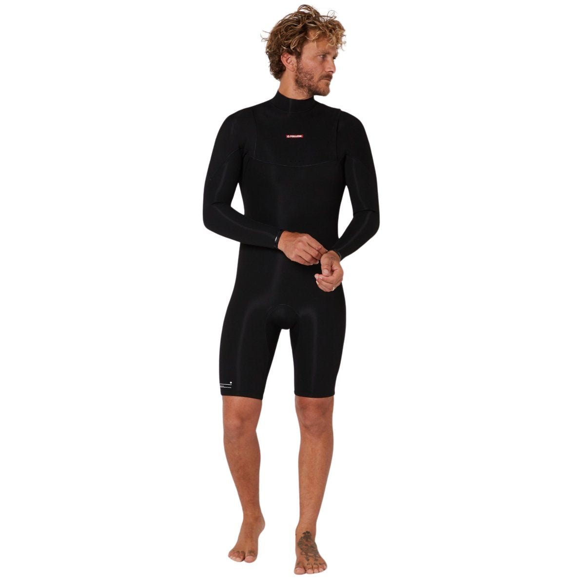 Follow P1 2/2mm Long Sleeve Spring Suit in Black - BoardCo