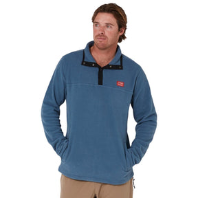 Follow Polar Crew Fleece in Slate Blue - BoardCo