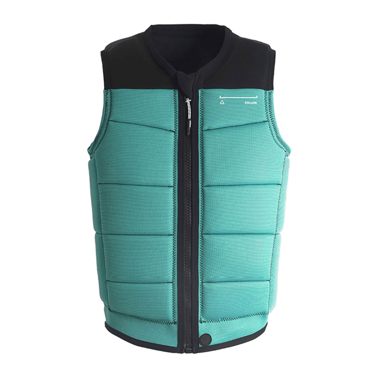 Follow Section Comp Wake Vest in Black/Teal - BoardCo