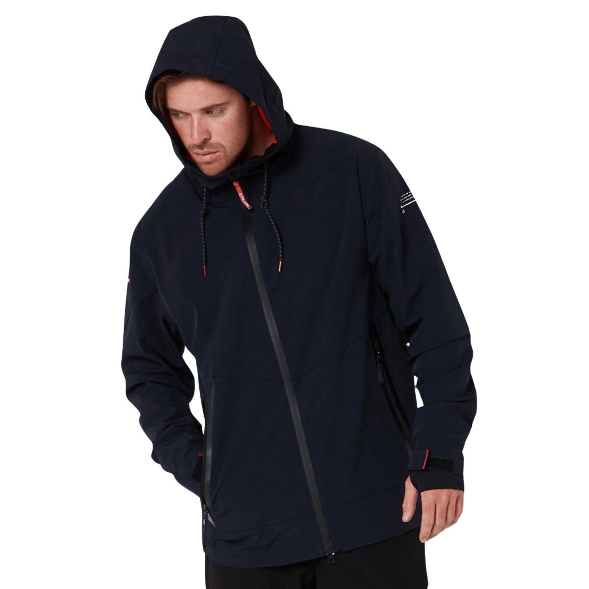 Follow Spray Zip Through Jacket in Black - BoardCo