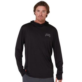 Follow Sun Hood Long Sleeve in Black - BoardCo