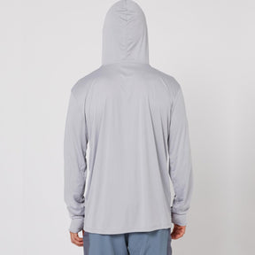 Follow Sun Hood Long Sleeve in Light Grey - BoardCo