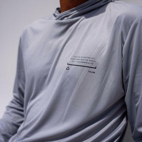 Follow Sun Hood Long Sleeve in Light Grey - BoardCo