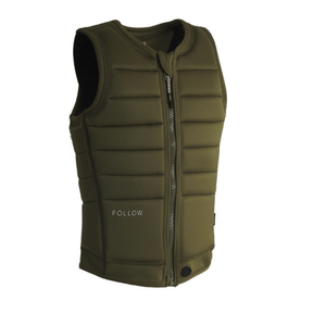 Follow Total Ladies Comp Wake Vest in Olive - BoardCo