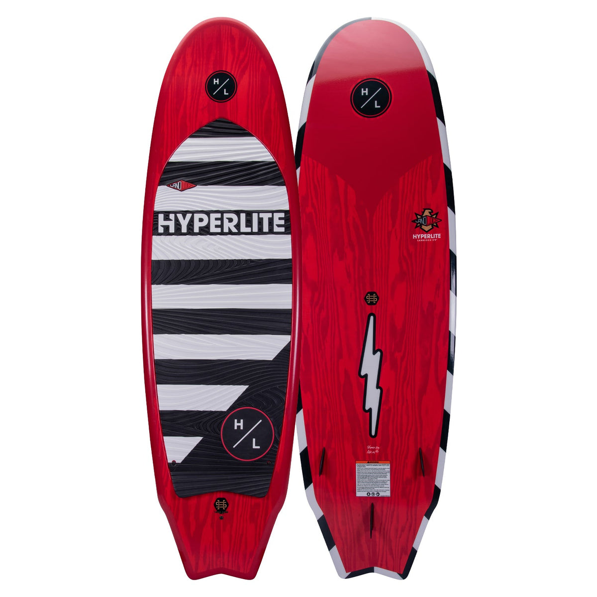 Hyperlite Landlock Wakesurf Board 2024 in Red - BoardCo