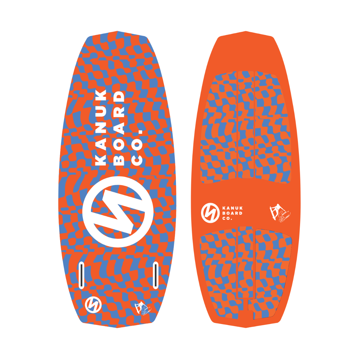 Kanuk Burnsy Pro Wakesurf Board in Orange Whip - BoardCo