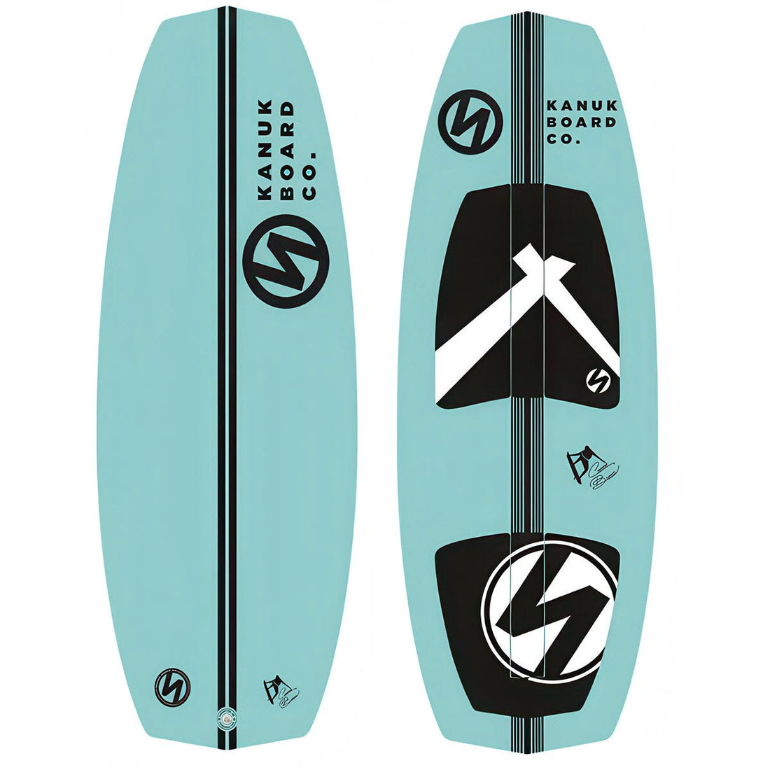 Kanuk Burnsy Pro Wakesurf Board in Teal