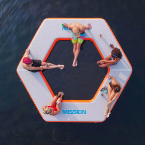 Mission Inflatable Mat | REEF SPLASH :: 101 | HEXAGON - 12' x 11' x 8" - BoardCo