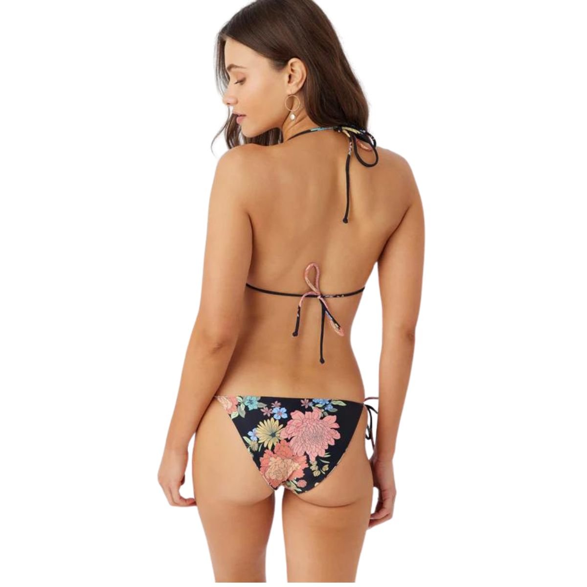 O'Neill Drea Animal Maracas Revo Bikini Bottoms in Black - BoardCo