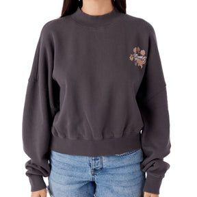 O'Neill Moment Crop Pullover in Washed Black - BoardCo