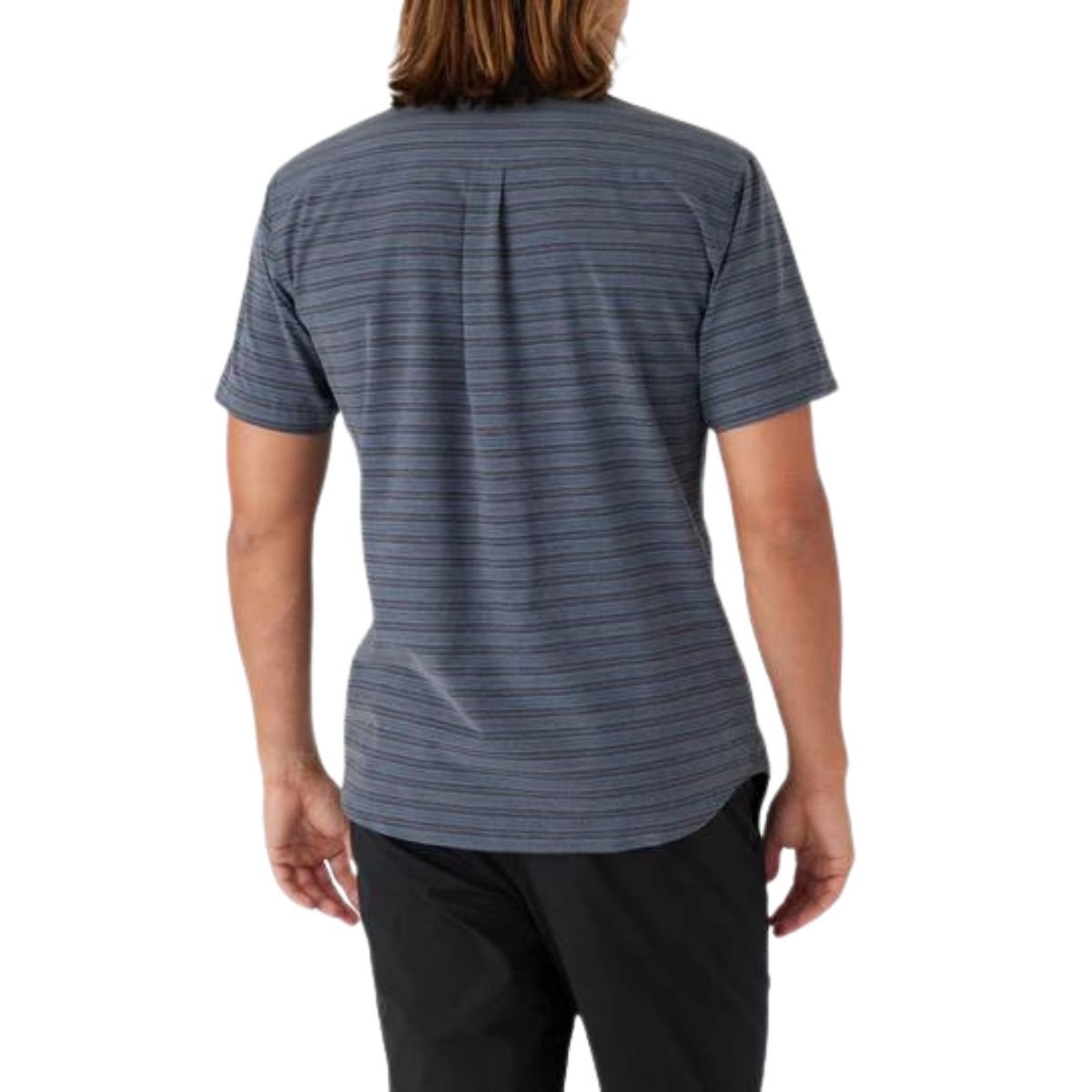 O'Neill TRVLR UPF Traverse Stripe Shirt in Black - BoardCo