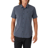 O'Neill TRVLR UPF Traverse Stripe Shirt in Black - BoardCo