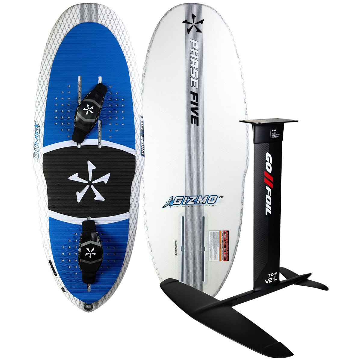 Phase 5 Gizmo V2 + Go Foil RSX Flip Wake Foil Package 2025 - BoardCo