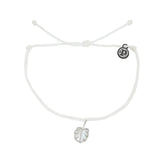 Pura Vida Mother of Pearl Monstera Silver Bracelet in White - BoardCo