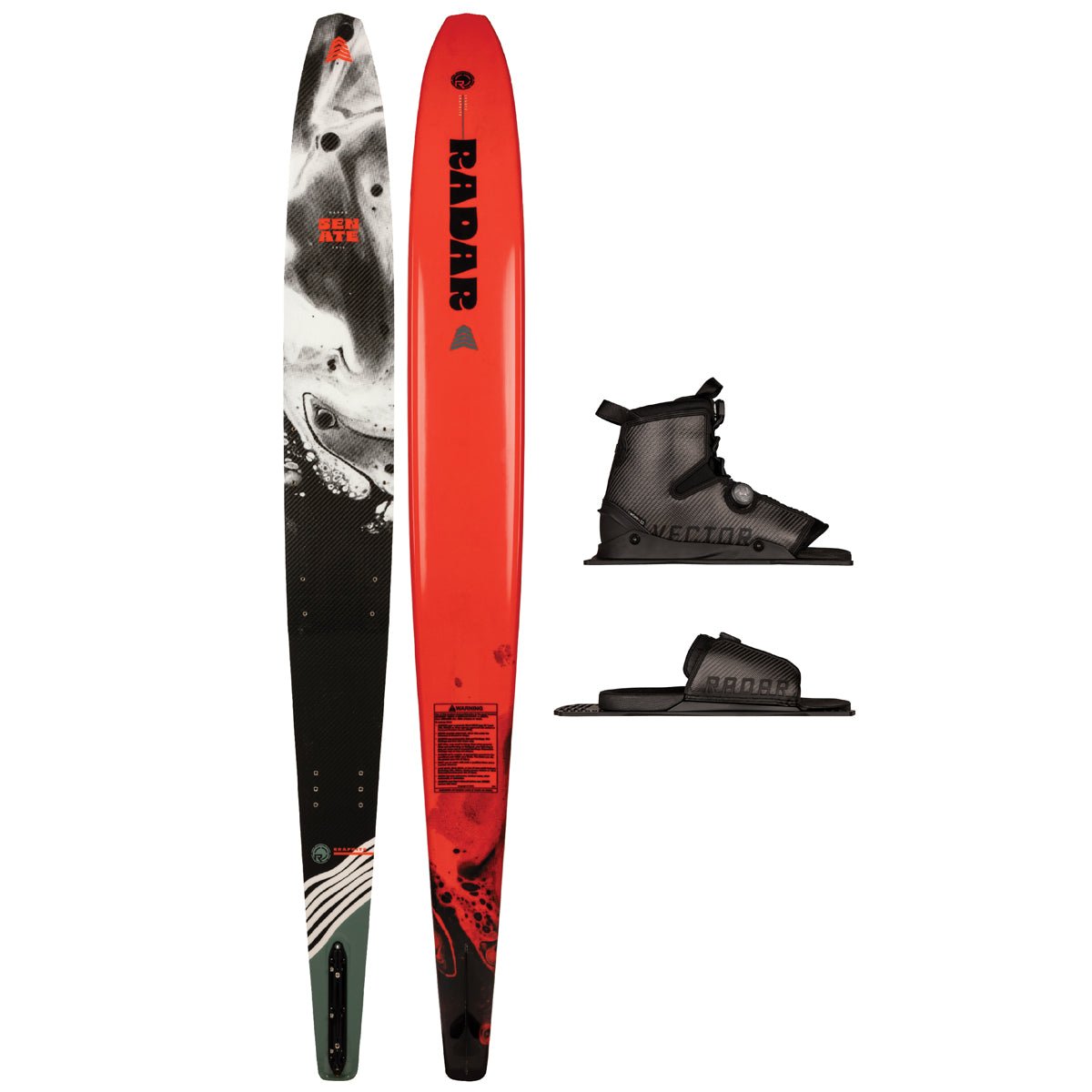 Radar Graphite Senate w/ Carbitex Vector BOA & ARTP Water Ski Package 2025 - BoardCo