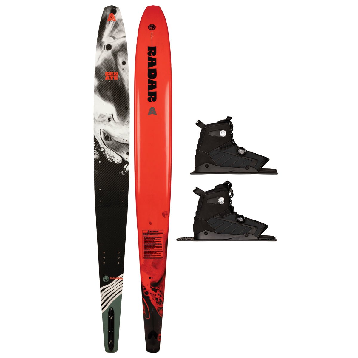 Radar Graphite Senate w/ Double Vector BOA Water Ski Package 2025 - BoardCo