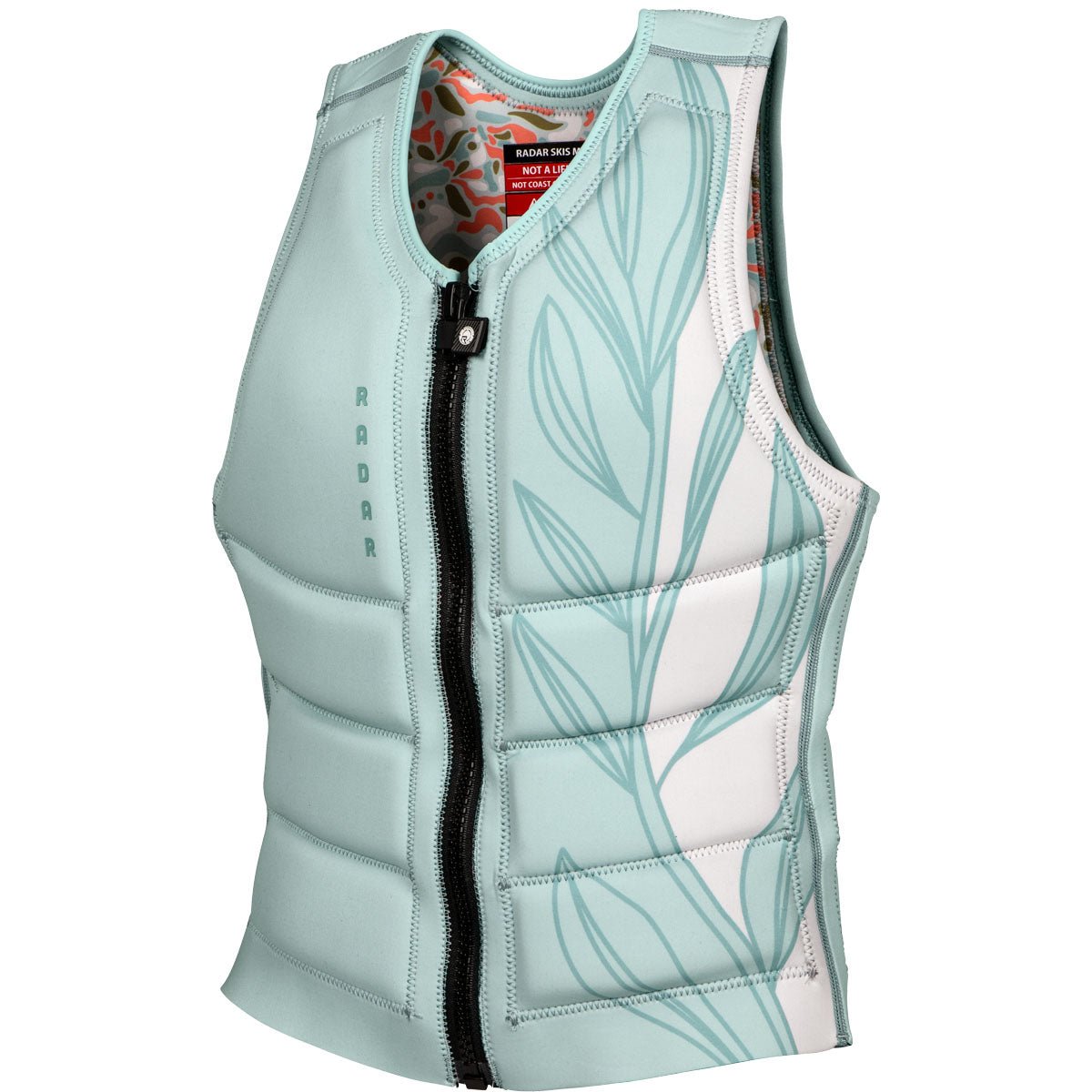 Radar Lyric Women's Impact Wake Vest in Aqua Blue / White - BoardCo