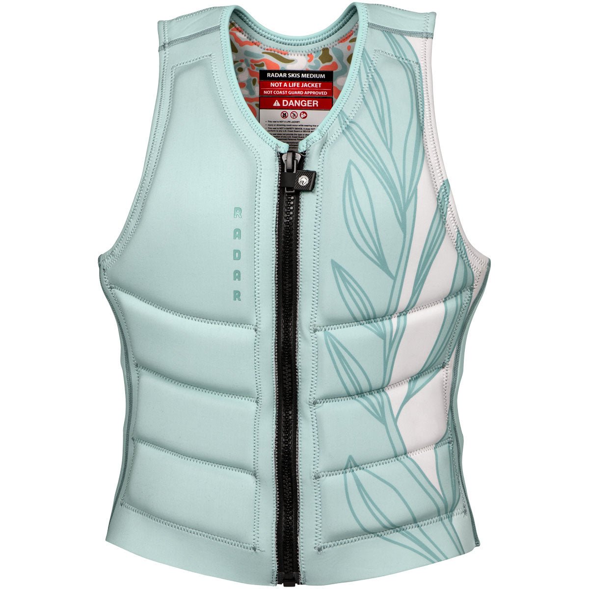 Radar Lyric Women's Impact Wake Vest in Aqua Blue / White - BoardCo